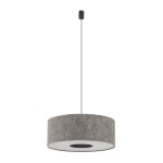 Szara lampa wisząca 130 cm 1xE27 modern classic LAGO M