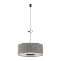 LAMPAMI - szara lampa wisząca, nowoczesna lampa do salonu, lampa do sypialni LAGO M