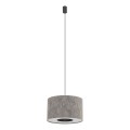 LAMPAMI - szara lampa wisząca, nowoczesna lampa do salonu, lampa do sypialni LAGO S