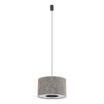 Szara lampa wisząca 130 cm 1xE27 modern classic LAGO S
