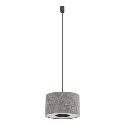 LAMPAMI - szara lampa wisząca, nowoczesna lampa do salonu, lampa do sypialni LAGO S