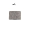 LAMPAMI - szara lampa wisząca, nowoczesna lampa do salonu, lampa do sypialni LAGO S
