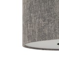 LAMPAMI - szara lampa wisząca, nowoczesna lampa do salonu, lampa do sypialni LAGO S