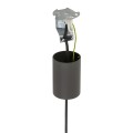 LAMPAMI - szara lampa wisząca, nowoczesna lampa do salonu, lampa do sypialni LAGO S
