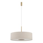 Kremowa lampa wisząca 130 cm 1xE27 modern classic SANTANA L
