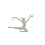 Dekoracyjny uchwyt do regulacji długości lampy BALLERINA I silk gray 