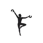 Dekoracyjny uchwyt do regulacji długości lampy ACROBAT I czarny