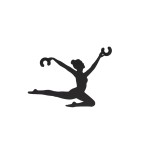 Dekoracyjny uchwyt do regulacji długości lampy BALLERINA I czarny