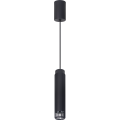 LAMPAMI - lampa tuba sufitowa wisząca pojedyncza, czarna lampa wisząca nowoczesna, czarna lampa wisząca do sypialni VERTICAL BLACK