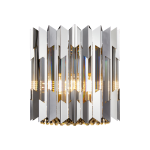 Ekskluzywny srebrny kinkiet kryształowy 2xE14 RITZ CHROME