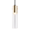 LAMPAMI - tuba sufitowa wisząca, lampa do sypialni wisząca, lampa tuba świetlna, lampa wisząca pojedyncza Ricky Złoty