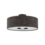 Lampa sufitowa plafon okrągły czarny melanż 1xE27 modern classic AMARELA M