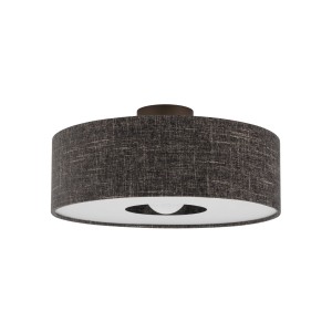 Lampa sufitowa plafon okrągły czarny melanż 1xE27 modern classic AMARELA M