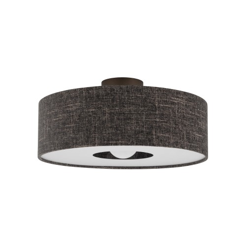 LAMPAMI - czarna lampa sufitowa, nowoczesna lampa do salonu, lampa do sypialni AMARELA M