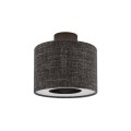 LAMPAMI - czarna lampa sufitowa, nowoczesna lampa do salonu, lampa do sypialni AMARELA S