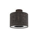 Lampa sufitowa plafon okrągły czarny melanż 1xE27 modern classic AMARELA S