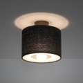 LAMPAMI - czarna lampa sufitowa, nowoczesna lampa do salonu, lampa do sypialni AMARELA S