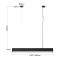 LAMPAMI - lampa ledowa, lampa nad wyspę, lampa nad stół, lampa kuchenna, lampa ledowa Luci L Tuya LED CCT