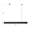 LAMPAMI - lampa ledowa, lampa nad wyspę, lampa nad stół, lampa kuchenna, lampa ledowa Mira L Tuya LED CCT