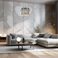 LAMPAMI - żyrandol do salonu, żyrandol do jadalni, srebrna lampa sufitowa, żyrandol kryształowy RITZ CHROME
