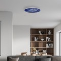 LAMPAMI - plafon ledowy okrągły, niebieska lampa sufitowa, lampa sufitowa ledowa, lampa dziecięca Plafon Tierra planeta LED