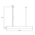 LAMPAMI - lampa ledowa Luci M Tuya LED CCT szkic