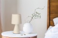 LAMPAMI - lampka nocna, lampka do sypialni, lampka stojąca do salonu, beżowa lampka nocna  SATTI