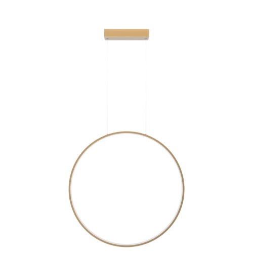 LAMPAMI - lampa wisząca do łazienki, lampa łazienkowa wisząca, złota lampa łazienkowa wisząca, lampa do łazienki - Mirror S złota IP44 LED CCT