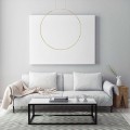 LAMPAMI - lampa wisząca do łazienki, lampa łazienkowa wisząca, złota lampa łazienkowa wisząca, lampa do łazienki - Mirror S złota IP44 LED CCT