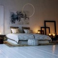 LAMPAMI - lampa wisząca do łazienki, lampa łazienkowa wisząca, złota lampa łazienkowa wisząca, lampa do łazienki - Mirror S złota IP44 LED CCT