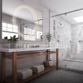 LAMPAMI - lampa wisząca do łazienki, lampa łazienkowa wisząca, złota lampa łazienkowa wisząca, lampa do łazienki - Mirror S złota IP44 LED CCT