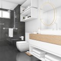 LAMPAMI - lampa wisząca do łazienki, lampa łazienkowa wisząca, złota lampa łazienkowa wisząca, lampa do łazienki - Mirror S złota IP44 LED CCT