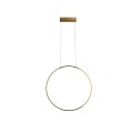 LAMPAMI - lampa wisząca do łazienki, lampa łazienkowa wisząca, złota lampa łazienkowa wisząca, lampa do łazienki - Mirror S złota IP44 LED CCT
