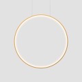 LAMPAMI - lampa wisząca do łazienki, lampa łazienkowa wisząca, złota lampa łazienkowa wisząca, lampa do łazienki - Mirror S złota IP44 LED CCT