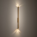LAMPAMI - złoty kinkiet nowoczesny, złota lampa na ścianę, kinkiet złoty nowoczesny, lampa na ścianę LASER WALL L