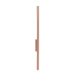 Miedziany kinkiet nowoczesny tuba 78 cm 2xG9 LASER WALL L 