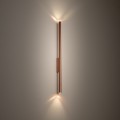 LAMPAMI - miedziany kinkiet nowoczesny, miedziana lampa na ścianę, kinkiet miedziany nowoczesny, lampa na ścianę LASER WALL L