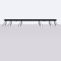 LAMPAMI - czarna lampa sufitowa, lampa przysufitowa, lampa sufitowa do salonu WINX 6L