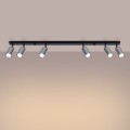 LAMPAMI - czarna lampa sufitowa, lampa przysufitowa, lampa sufitowa do salonu WINX 6L