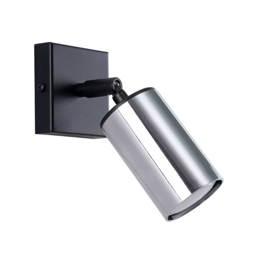 LAMPAMI - srebrny kinkiet nowoczesny regulowany, kinkiet industrialny, kinkiet do salonu WINX