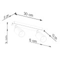 LAMPAMI - lampa sufitowa do salonu WINX 2 szkic
