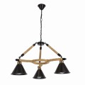 LAMPAMI - lampa industrialna sufitowa, czarna lampa sufitowa, nowoczesna lampa metalowa NEGRU