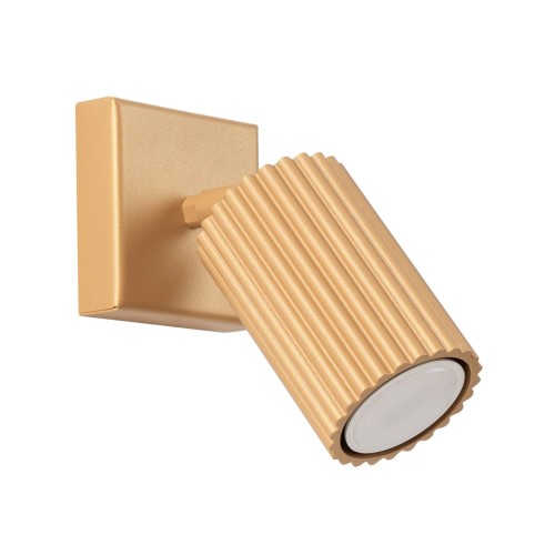 LAMPAMI - lampa ścienna, złoty kinkiet do salonu, kinkiet nowoczesny, kinkiet do sypialni KARBON złoty