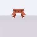 LAMPAMI - regulowana lampa sufitowa, lampa przysufitowa spot, lampa sufitowa plafon KARBON 4 ochra czerwona