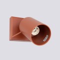 LAMPAMI - lampa ścienna, kinkiet na korytarz, kinkiet nowoczesny, kinkiet do sypialni RING ochra czerwona
