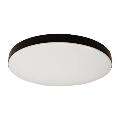 LAMPAMI - okrągły plafon łazienkowy led, lampa sufitowa ledowa, lampa sufitowa łazienkowa, lampa łazienkowa Plafon MAYA BLACK 15W LED IP44