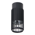 LAMPAMI - tuba sufitowa natynkowa, czarna lampa punktowa nowoczesna, czarna tuba sufitowa VERTICAL BLACK DOWNLIGHT
