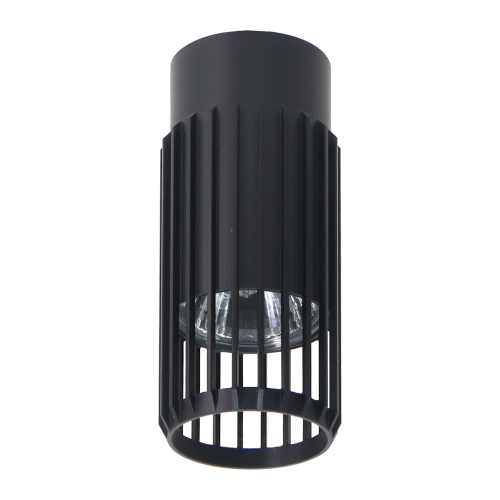 LAMPAMI - tuba sufitowa natynkowa, czarna lampa punktowa nowoczesna, czarna tuba sufitowa VERTICAL BLACK DOWNLIGHT