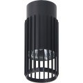 LAMPAMI - tuba sufitowa natynkowa, czarna lampa punktowa nowoczesna, czarna tuba sufitowa VERTICAL BLACK DOWNLIGHT
