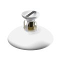 LAMPAMI - lampa sufitowa industrialna, lampa industrialna, lampa nowoczesna biała ze złotym FELIX WHITE GOLD